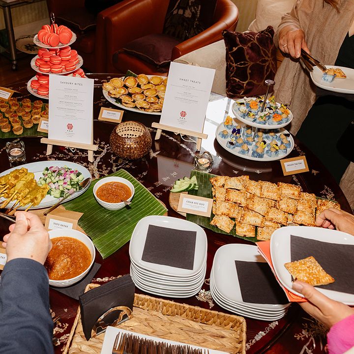 wedding-guests-help-themselves-to-food