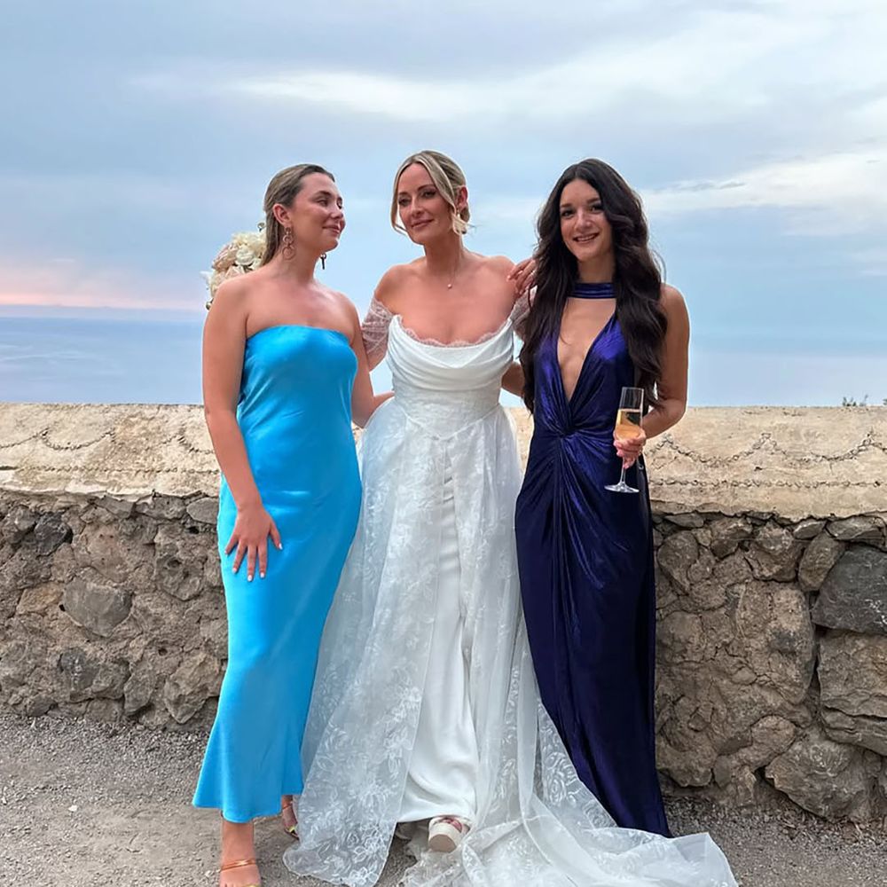 by rotation bec & bridge wedding guest, bridal party rented dress