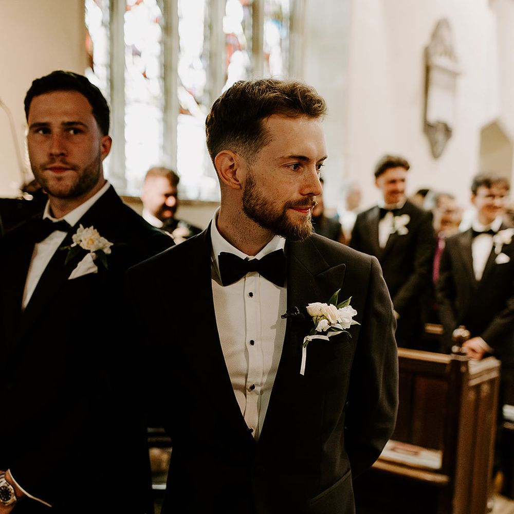 black-tie-wedding-at-church-ceremony