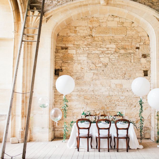 Elegant Place Setting With Gold Cutlery & Foliage Table Runner