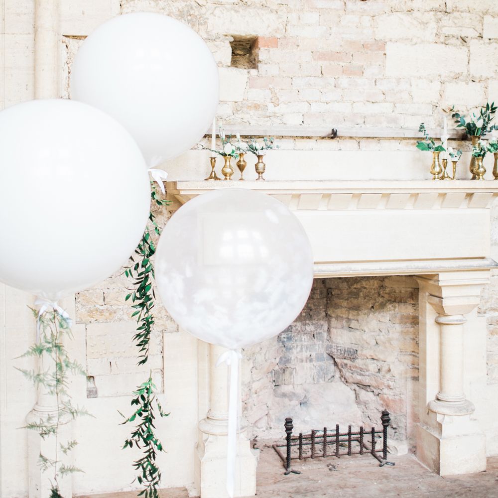 Giant White Balloons For Wedding Reception