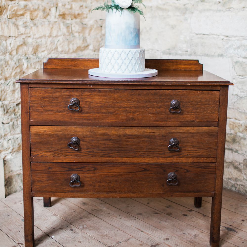 Wedding Cake On Vintage Dresser