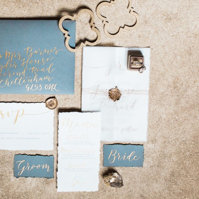 Grey & Gold Stationery Suite