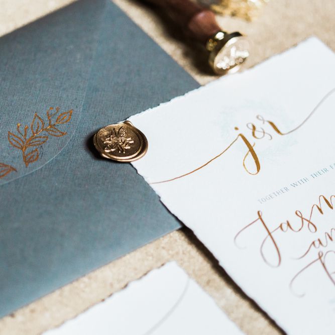 Grey & Gold Stationery Suite