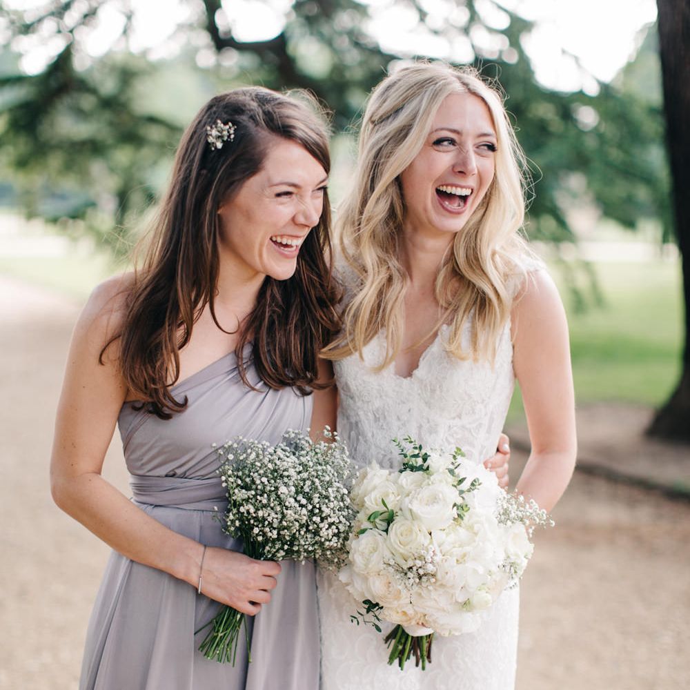 Bride & Grey Bridesmaid
