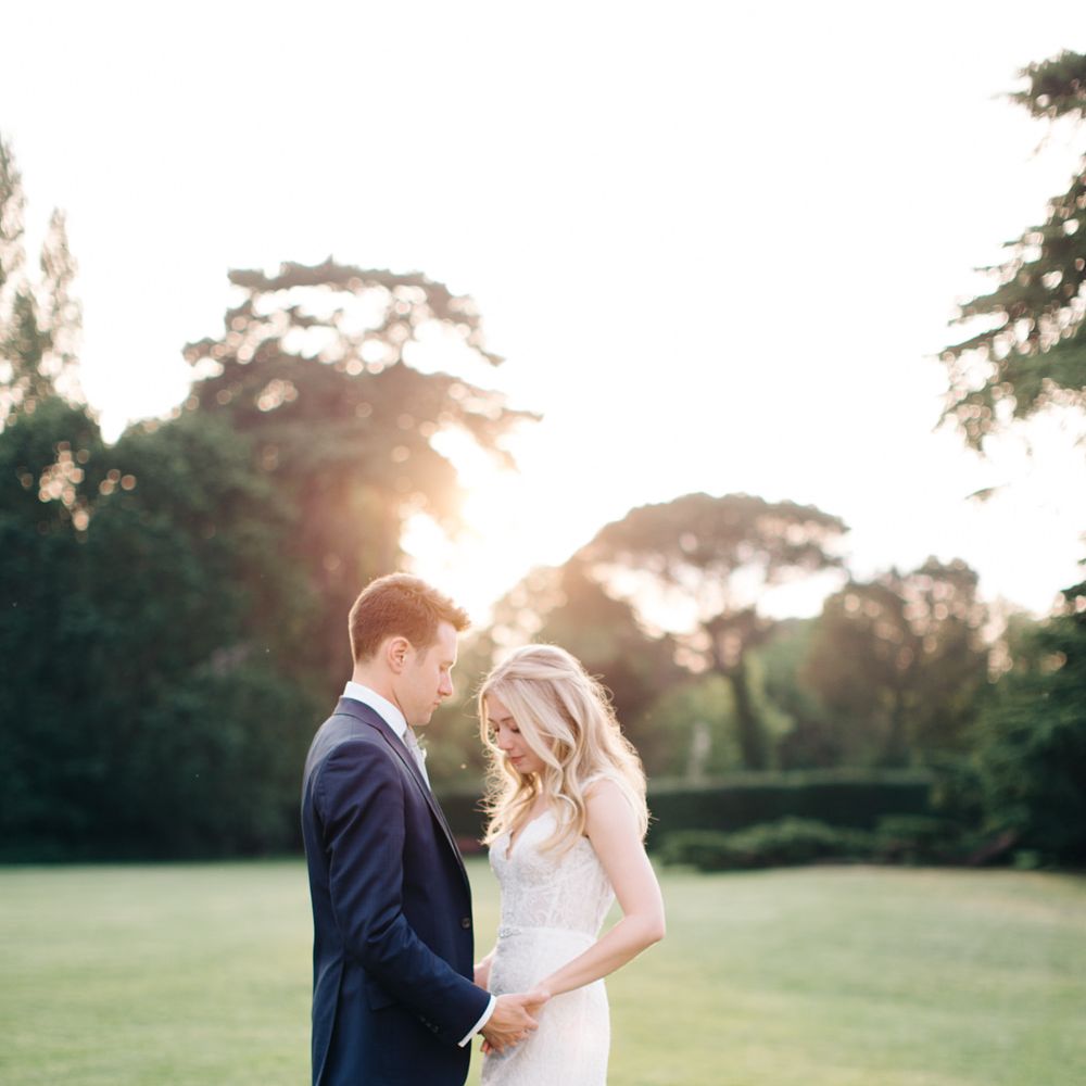 Bride & Groom Sunset Portrait