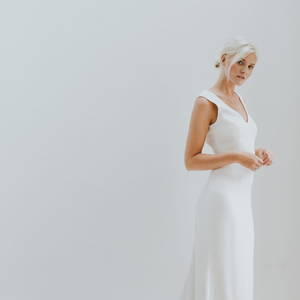 Elegant & Minimal Bridal Gowns by Charlotte Simpson