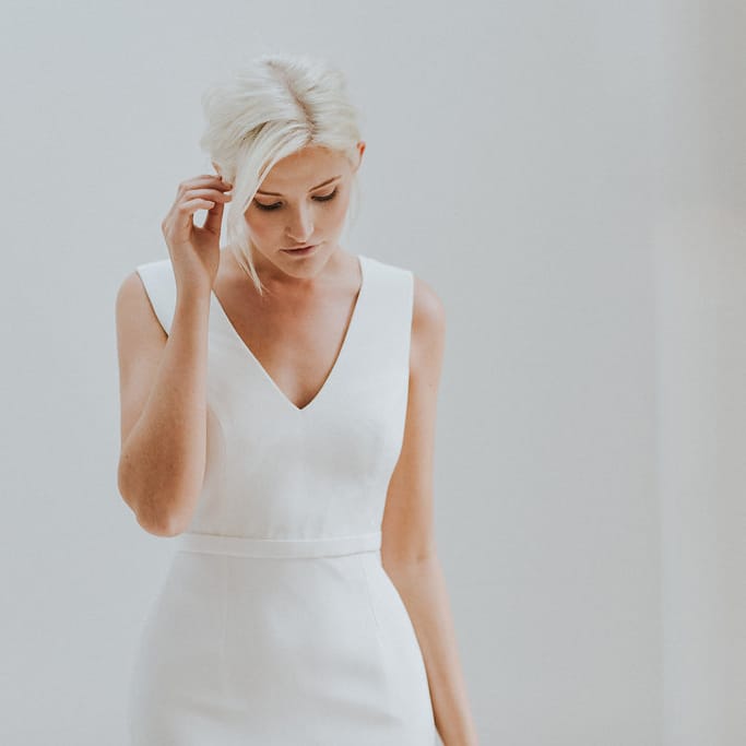 Elegant & Minimal Bridal Gowns by Charlotte Simpson