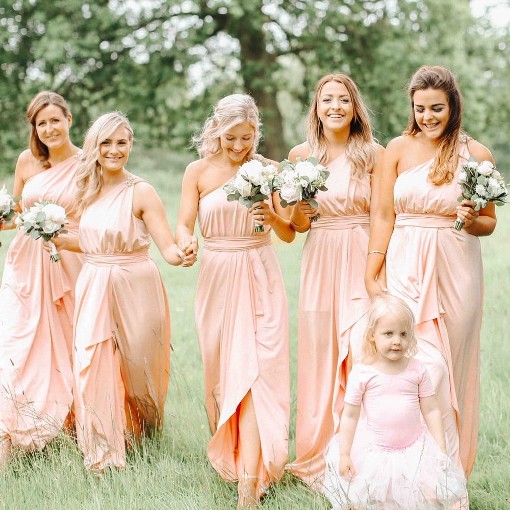 Blush Pink ASOS Bridesmaid Dresses