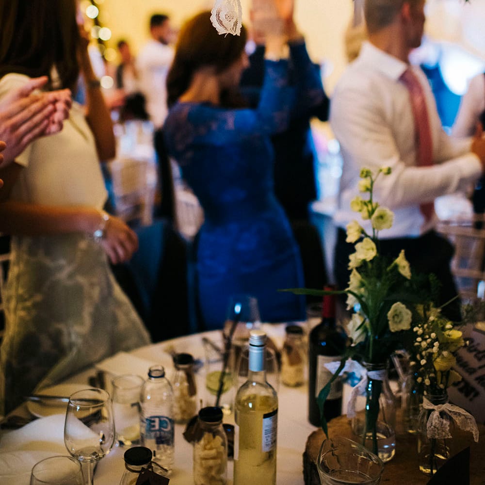 Wedding Reception in a Tipi