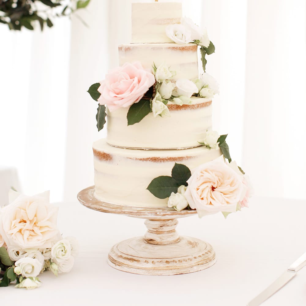 Semi Naked Wedding Cake