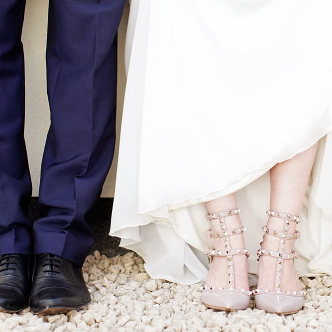 Valentino Rockstud Bridal Shoes