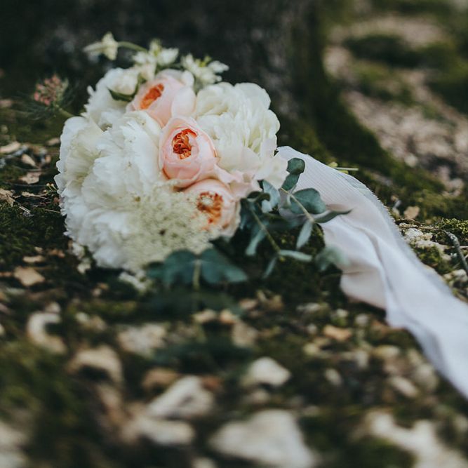 Peach & Cream Bridal Bouquet