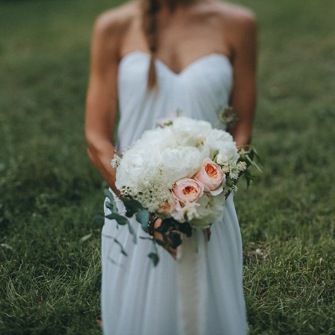 Peach & Cream Wedding Bouquet