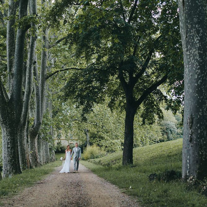 Bride & Groom Forest Portrait