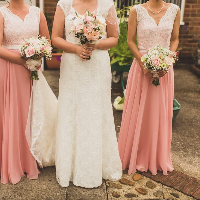 Bridesmaids in Dessy After Six Bridesmaid Dresses