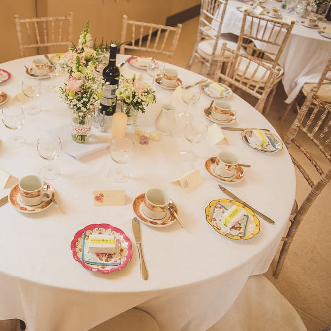 Vintage Pastel Table Setting