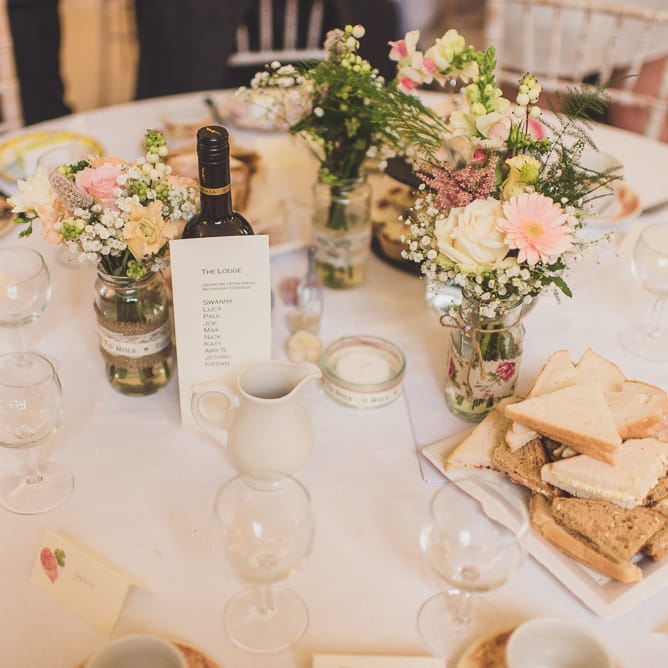 Pink Flower Centrepieces