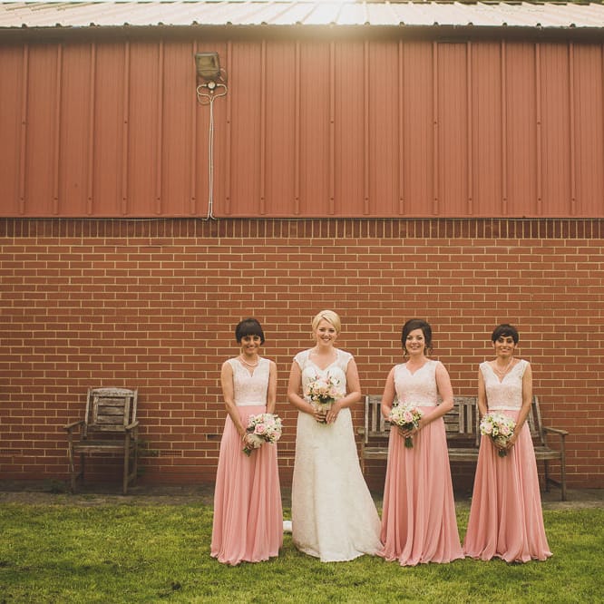 Bridesmaids in Dessy After Six Dresses