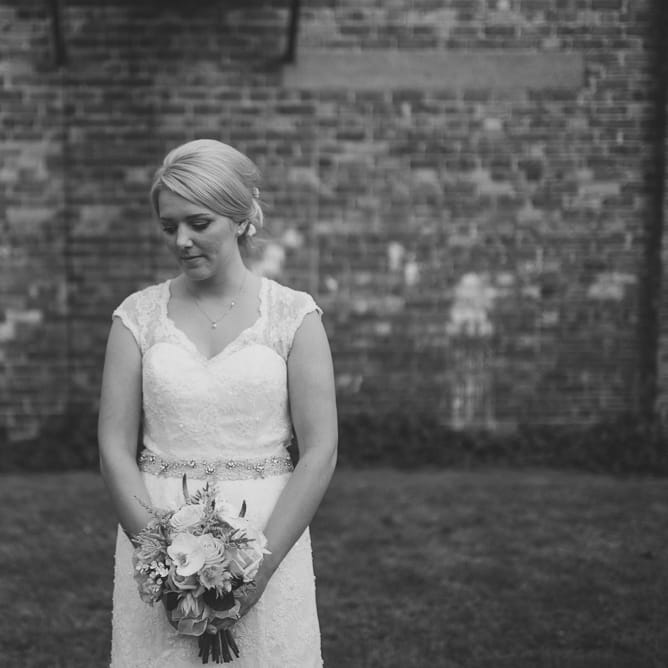 Bride in Rosetta Nicolini ‘Scarlett’ Bridal Gown