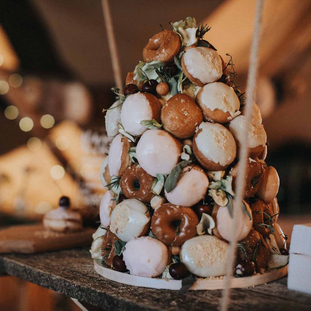 Abbi From Save The Date Magazine Gets Married Wearing Margaux Taridts & Grace Loves Lace Outdoor Festival Wedding With Tipis, Bell Tent Camping & Festoon Lights