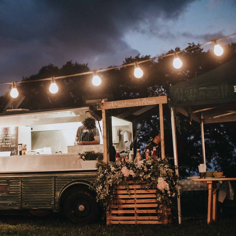 Abbi From Save The Date Magazine Gets Married Wearing Margaux Taridts & Grace Loves Lace Outdoor Festival Wedding With Tipis, Bell Tent Camping & Festoon Lights
