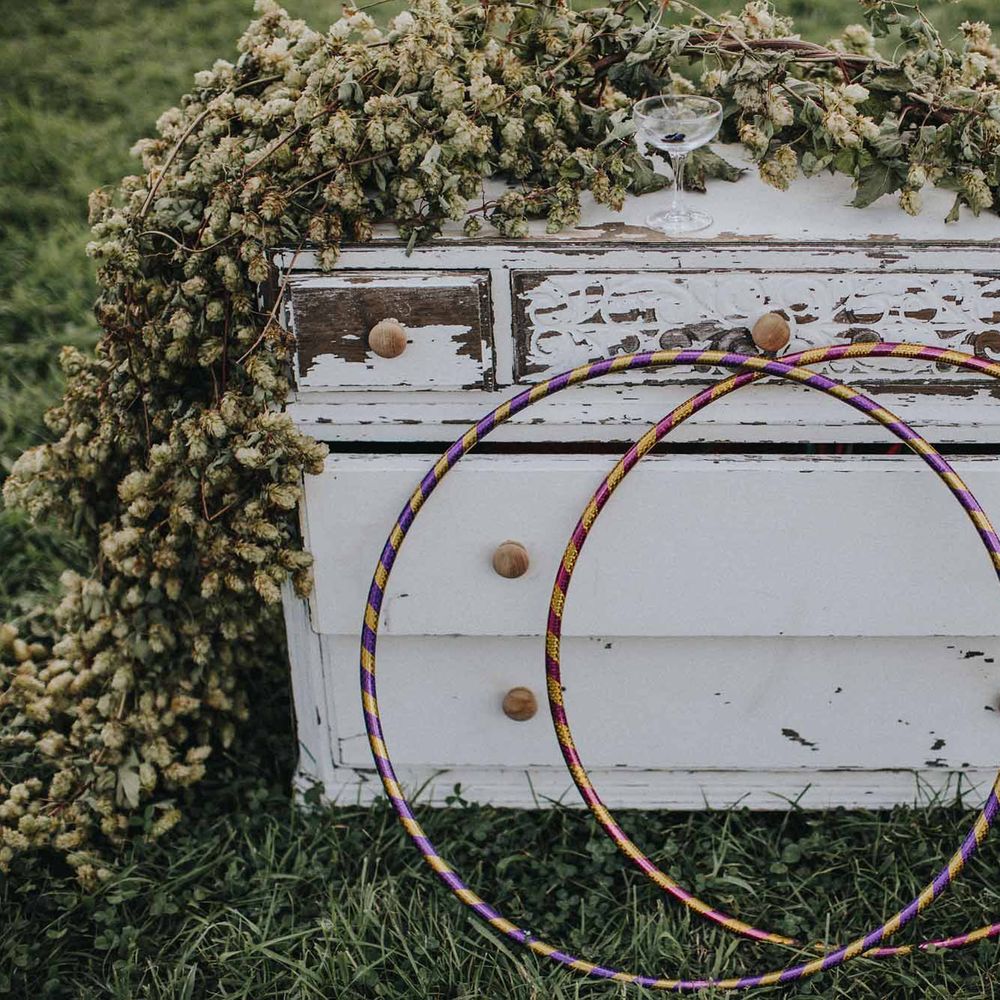 Abbi From Save The Date Magazine Gets Married Wearing Margaux Taridts & Grace Loves Lace Outdoor Festival Wedding With Tipis, Bell Tent Camping & Festoon Lights