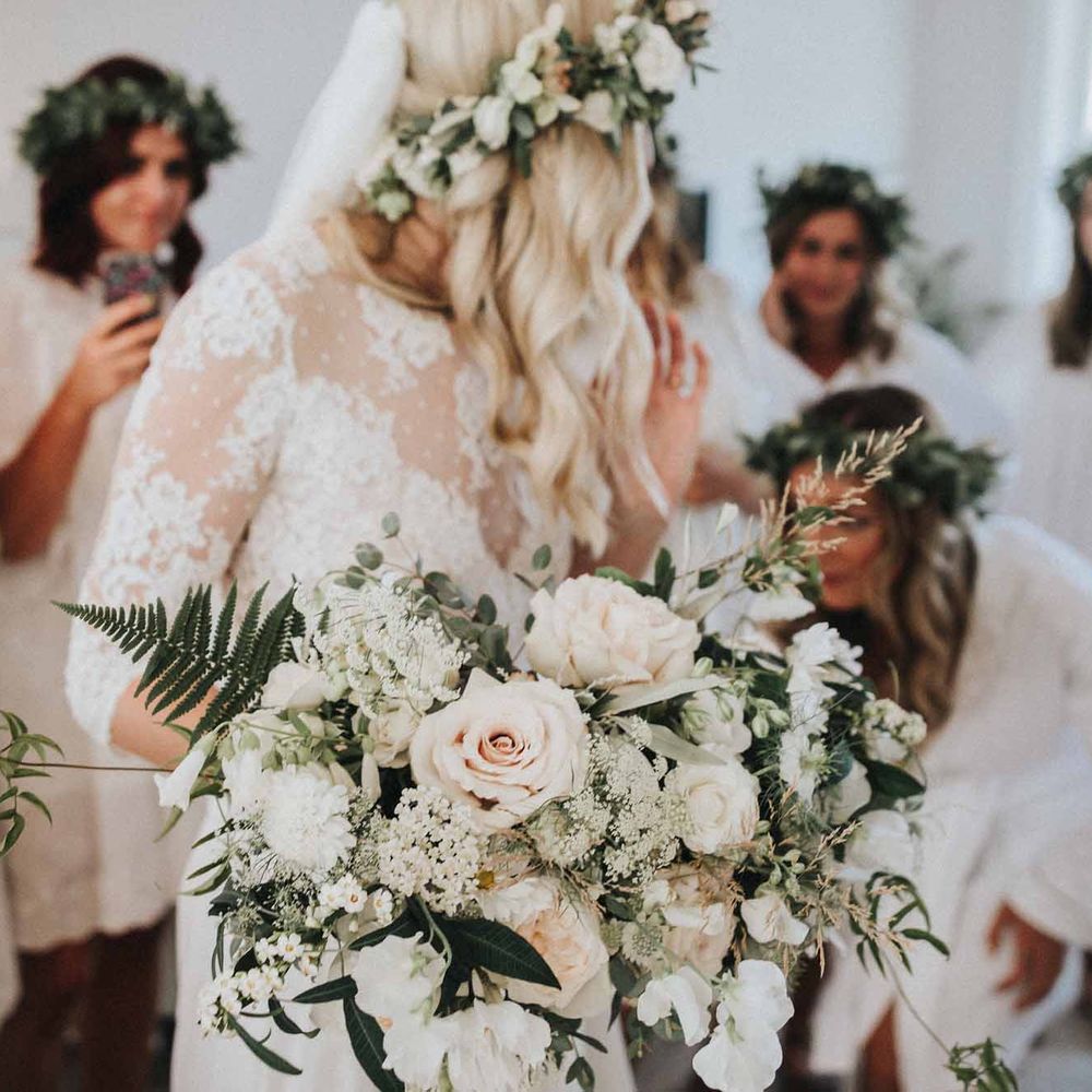 Abbi From Save The Date Magazine Gets Married Wearing Margaux Taridts & Grace Loves Lace Outdoor Festival Wedding With Tipis, Bell Tent Camping & Festoon Lights