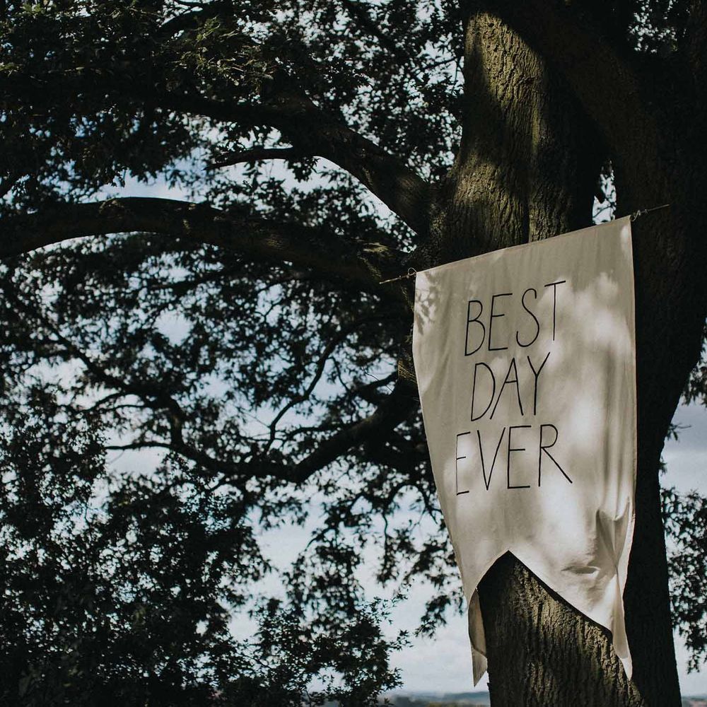 Abbi From Save The Date Magazine Gets Married Wearing Margaux Taridts & Grace Loves Lace Outdoor Festival Wedding With Tipis, Bell Tent Camping & Festoon Lights