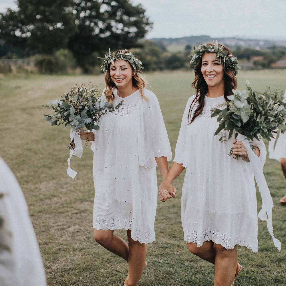 Abbi From Save The Date Magazine Gets Married Wearing Margaux Taridts & Grace Loves Lace Outdoor Festival Wedding With Tipis, Bell Tent Camping & Festoon Lights