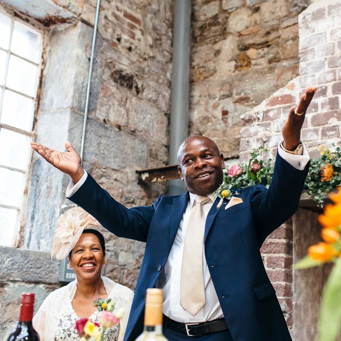 Wedding Speeches | | Relaxed Industrial Wedding at Ocean Studios, Plymouth | Freckle Photography
