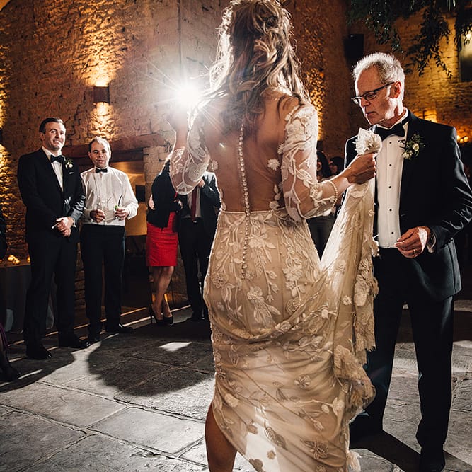 Father & Daughter Dance At Wedding