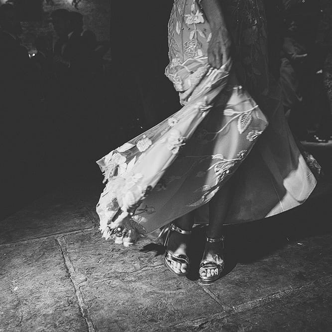 Bespoke Hermione De Paula Wedding Dress With Block Heels By Prada