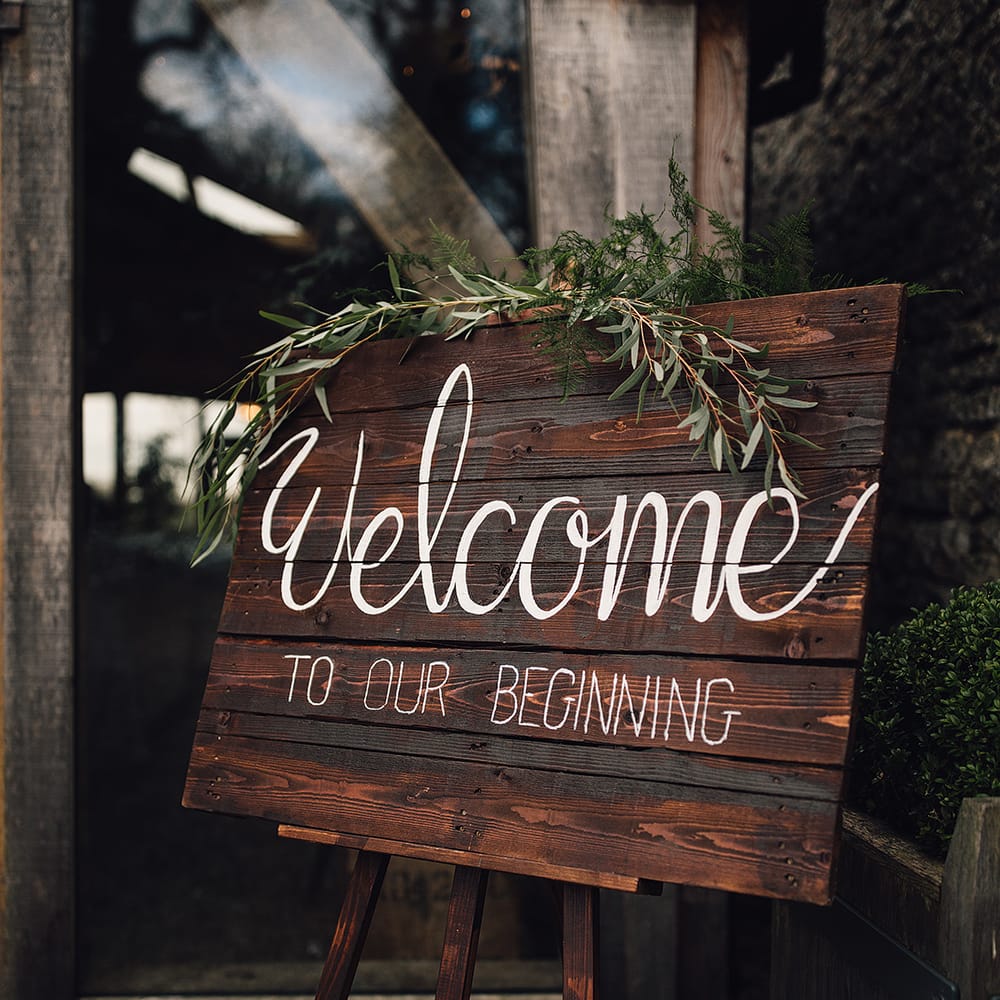 Rustic Wooden Wedding Signage