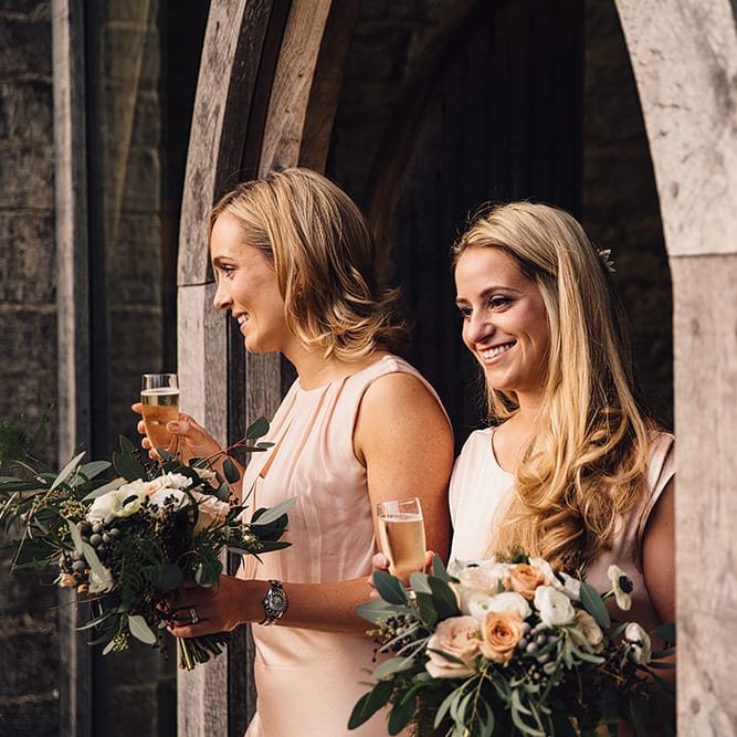 Bridesmaids In Ghost London Dresses