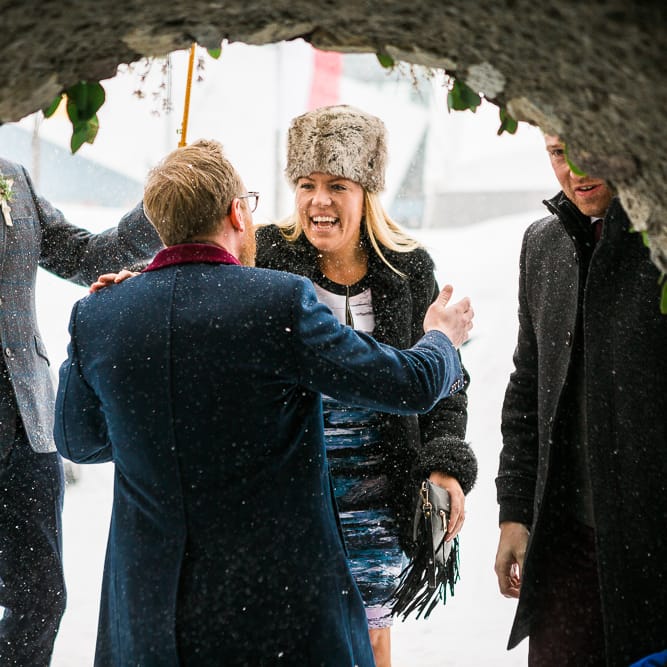 Greeting Wedding Guests