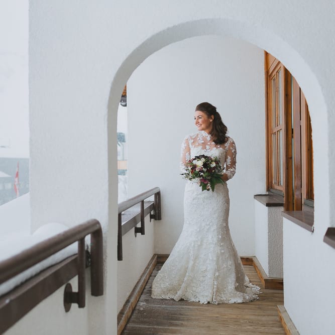 Bride in Ian Stuart Wedding Dress