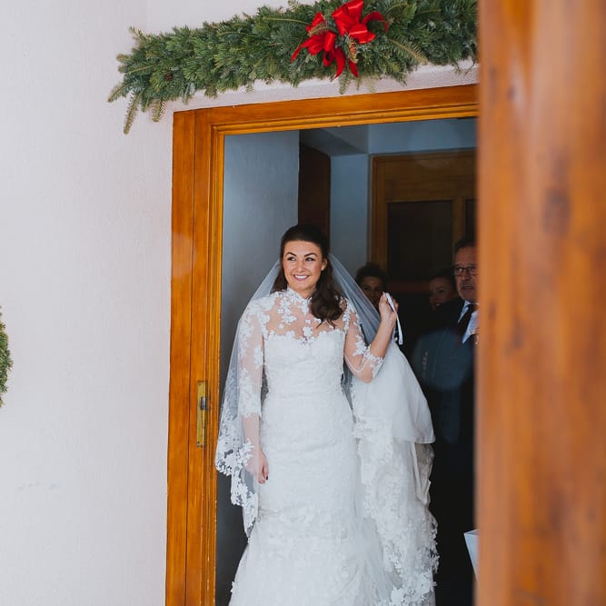 Bride in Ian Stuart Wedding Dress