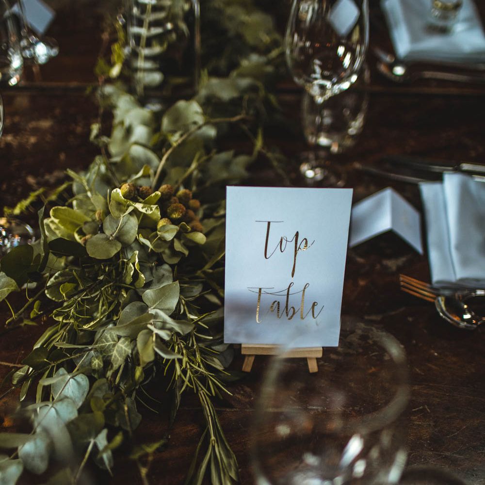 Foliage & Gold Details For A Pub Wedding At The White Horse Chichester With Bride In Limor Rosen And Groom In Ted Baker With Images From Victoria Popova Photography