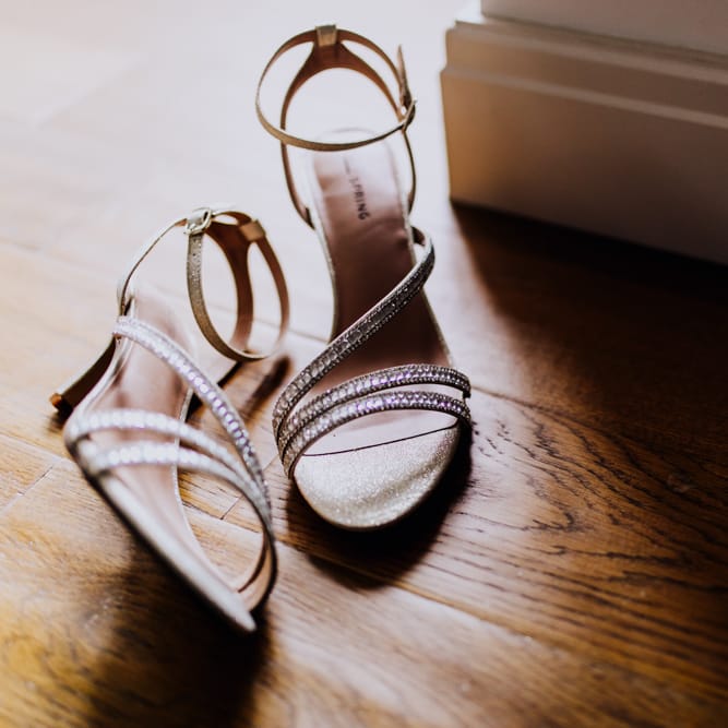 Wedding Shoes | Stylish Woodland Wedding in Cheshire | Clara Cooper Photography | Story Board Weddings Films