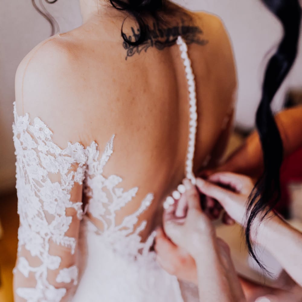 Bride in Lace Back Rosa Clara Naim Gown | Stylish Woodland Wedding in Cheshire | Clara Cooper Photography | Story Board Weddings Films