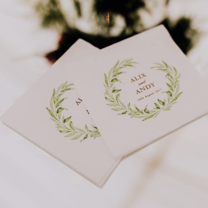 Beija Flor Studio Wedding Stationery | Stylish Woodland Wedding in Cheshire | Clara Cooper Photography | Story Board Weddings Films