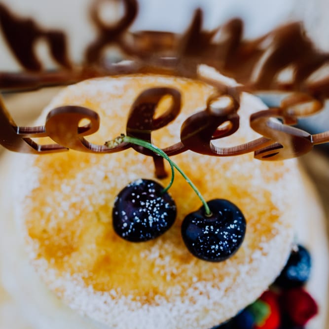Naked Wedding Cake | Stylish Woodland Wedding in Cheshire | Clara Cooper Photography | Story Board Weddings Films