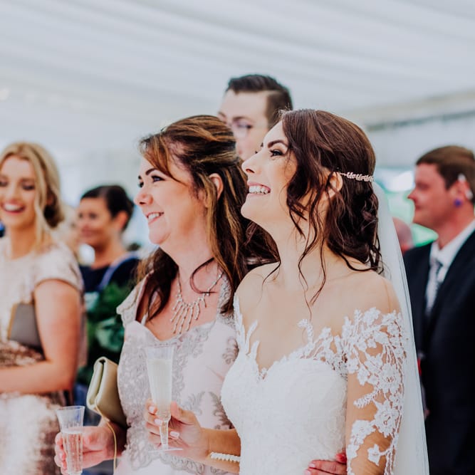 Speeches | Bride in Rosa Clara Naim Bridal Gown | Stylish Woodland Wedding in Cheshire | Clara Cooper Photography | Story Board Weddings Films