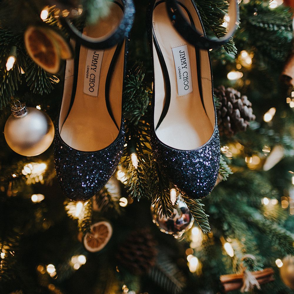 Glittery Jimmy Choo's For Wedding