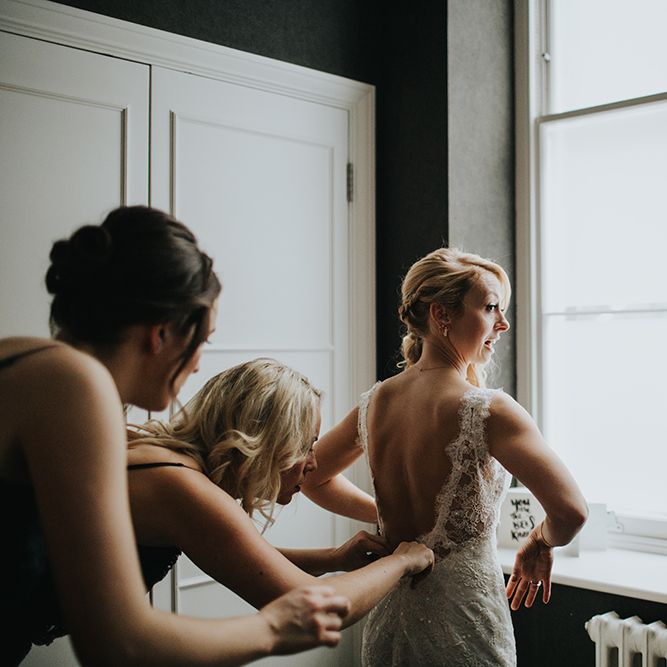 Intimate Winter Wedding At The Haymarket Hotel London With Bride In Caroline Castigliano