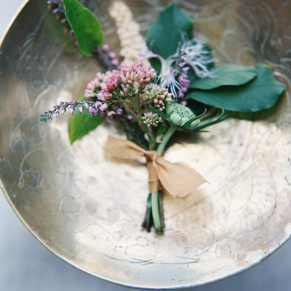 Elegant Pastel Buttonholes For Wedding // Image By Taylor And Porter
