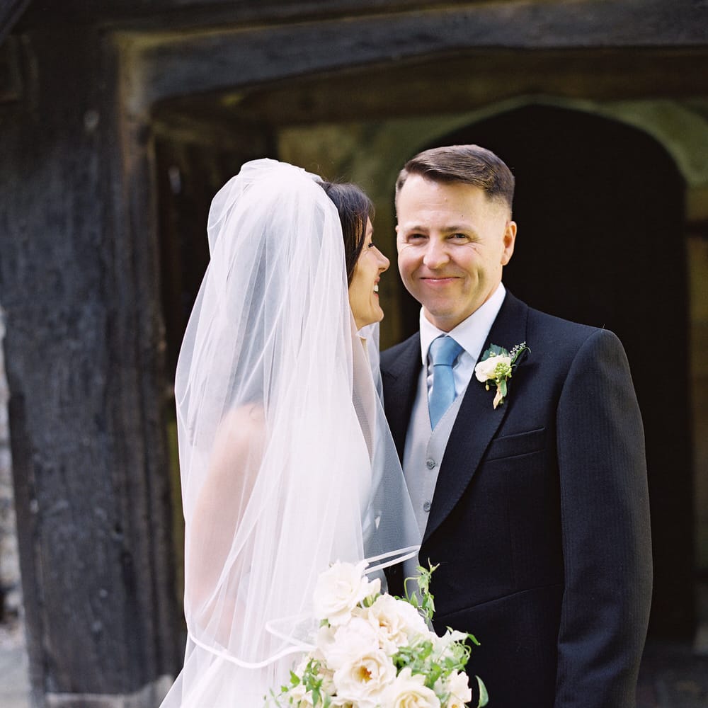 Bride In Structured Gown By Jesus Peiro // Image By Taylor And Porter