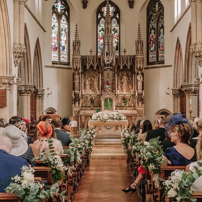 Church Wedding Ceremony | White and Silver English Country Garden At Home Marquee Wedding | Jason Mark Harris Photography