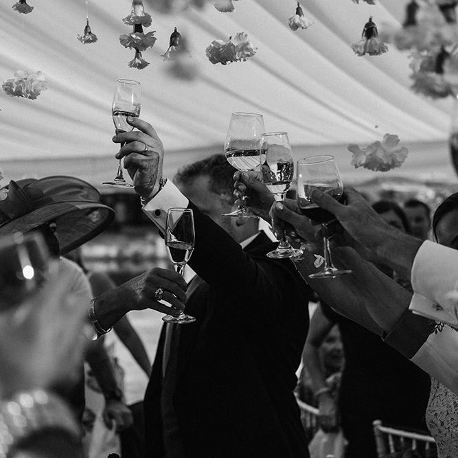 Evening Reception | White and Silver English Country Garden At Home Marquee Wedding | Jason Mark Harris Photography